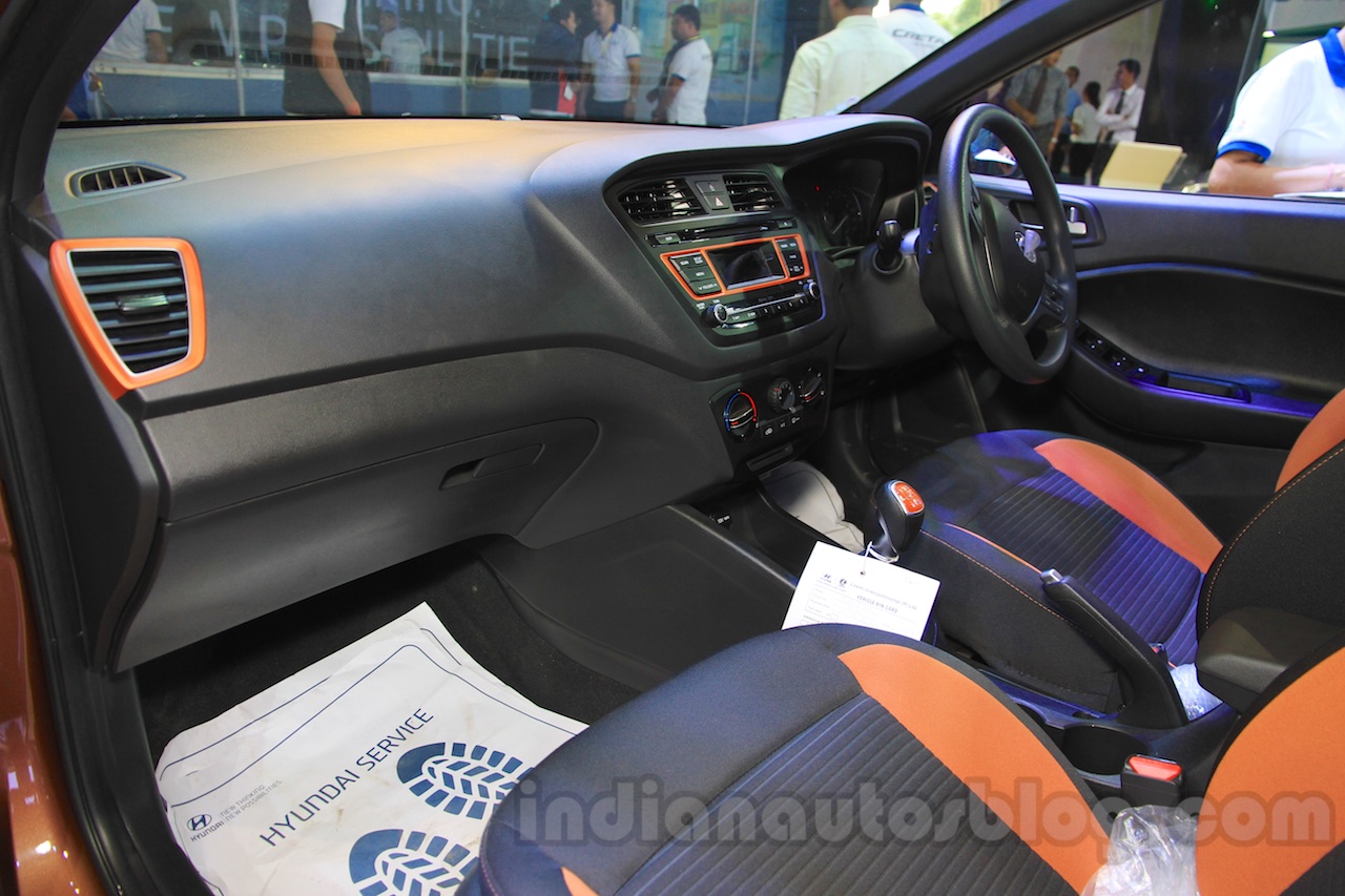 Hyundai i20 Active dashboard at Nepal Auto Show 2015