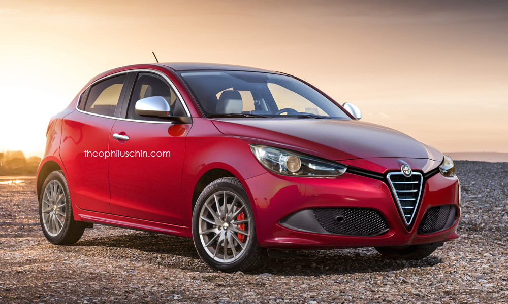 Next generation Alfa Romeo MiTo front three quarter Rendering