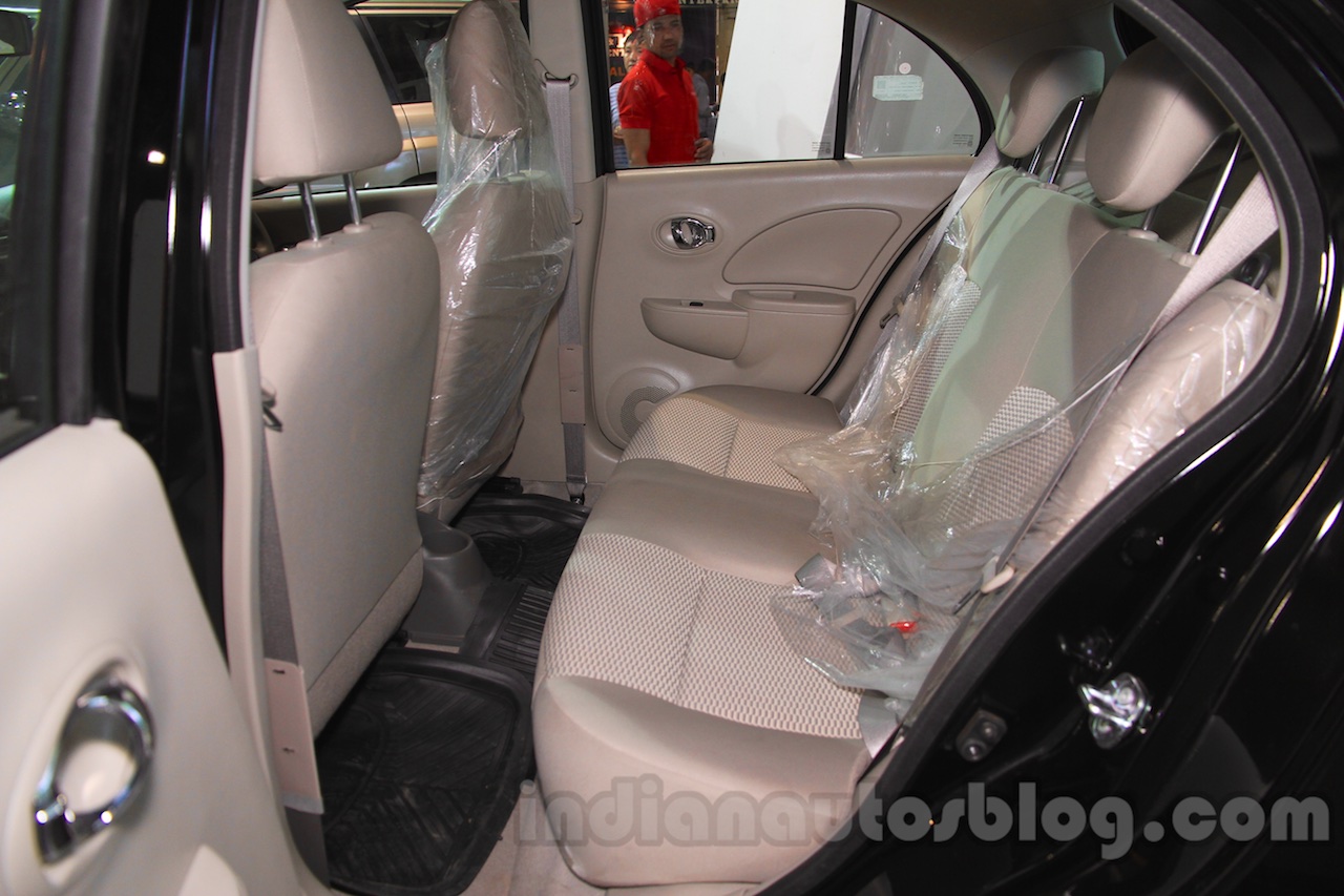 Nissan Micra rear seat at the 2015 NADA Show