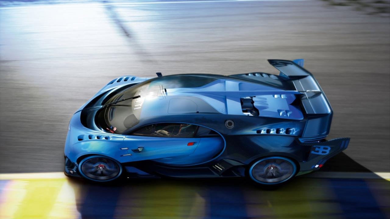 Side top view of the Bugatti Vision GT (official image)