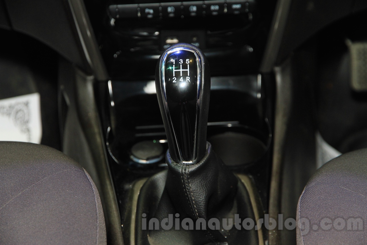 Tata Zest gear lever at the 2015 Nepal Auto Show