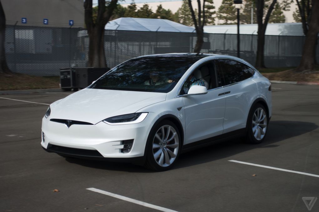 Tesla Model X front quarter launch