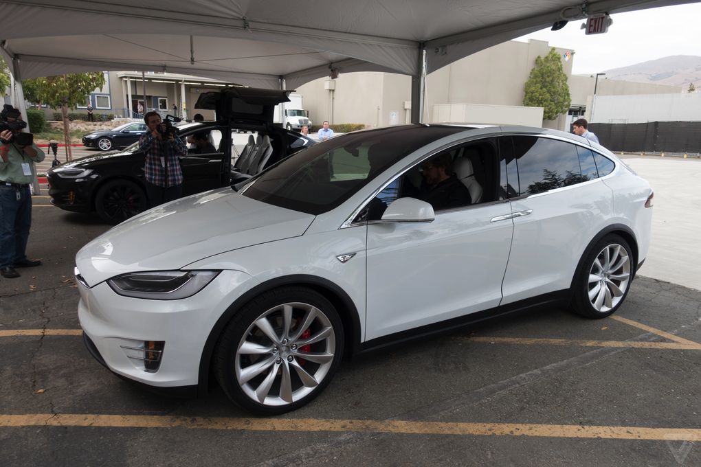 Tesla Model X front quarters launch
