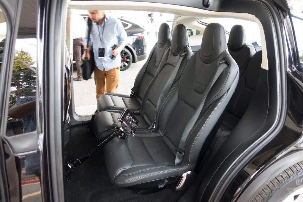 Tesla Model X rear seats launch