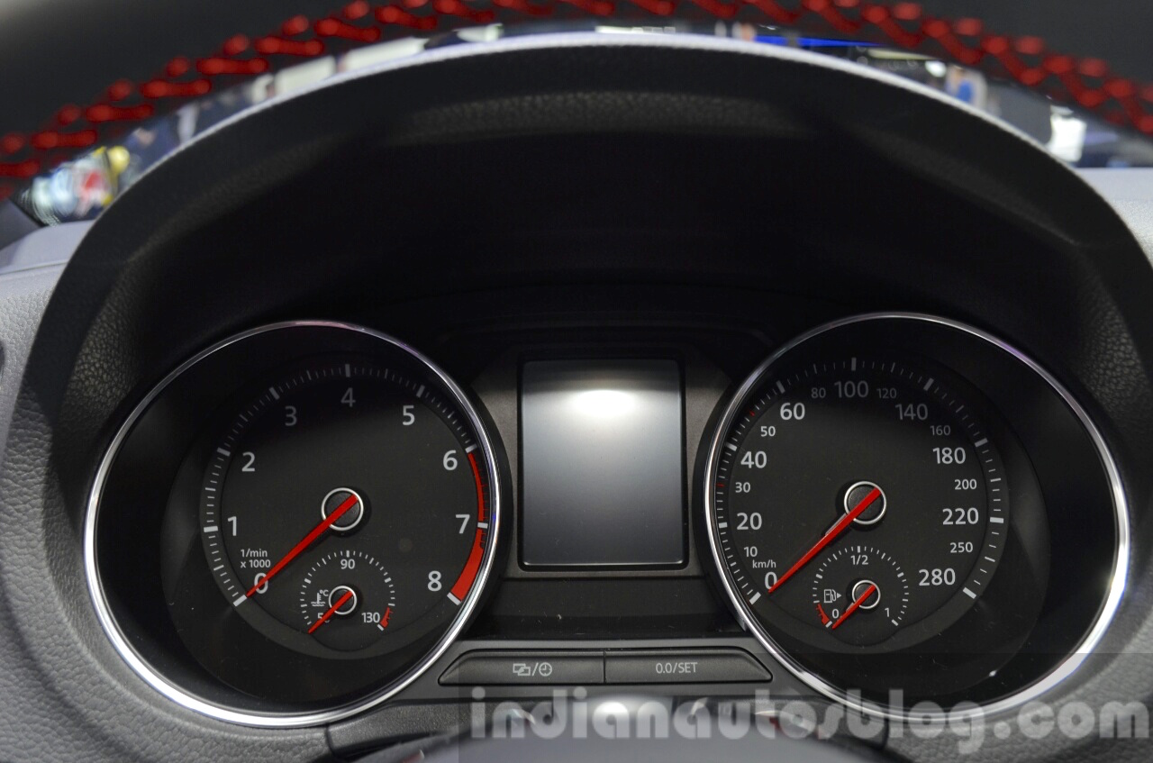 Volkswagen Polo GTI instrument cluster at IAA 2015