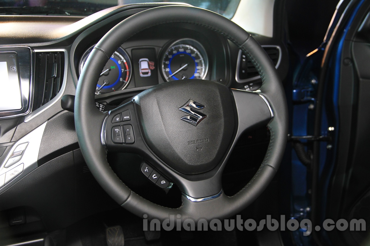 Maruti Baleno steering launch images