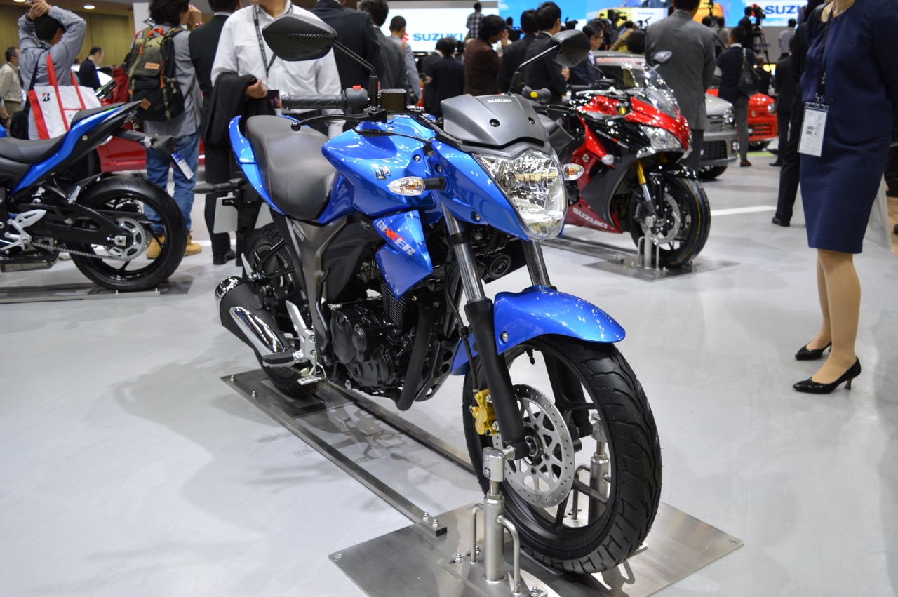 India Made Suzuki Gixxer Showcased At Tokyo Motor Show