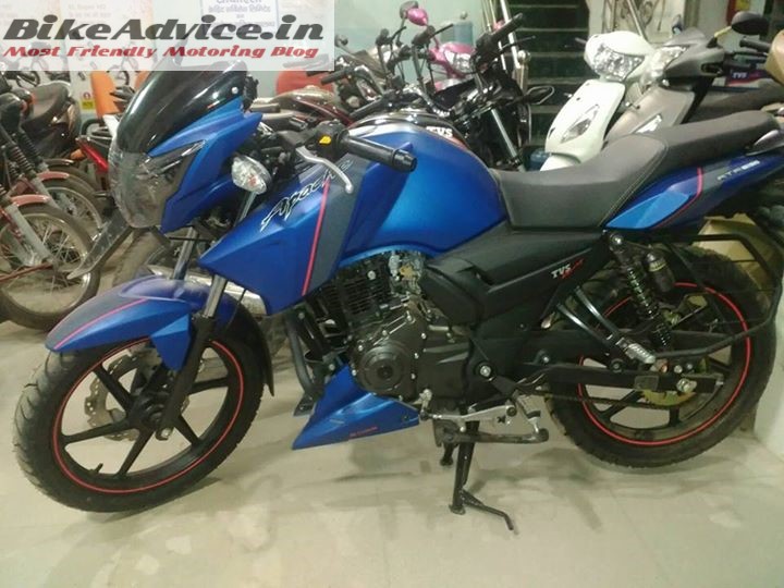 Tvs Apache Rtr 160 Gets A New Matte Blue Colour