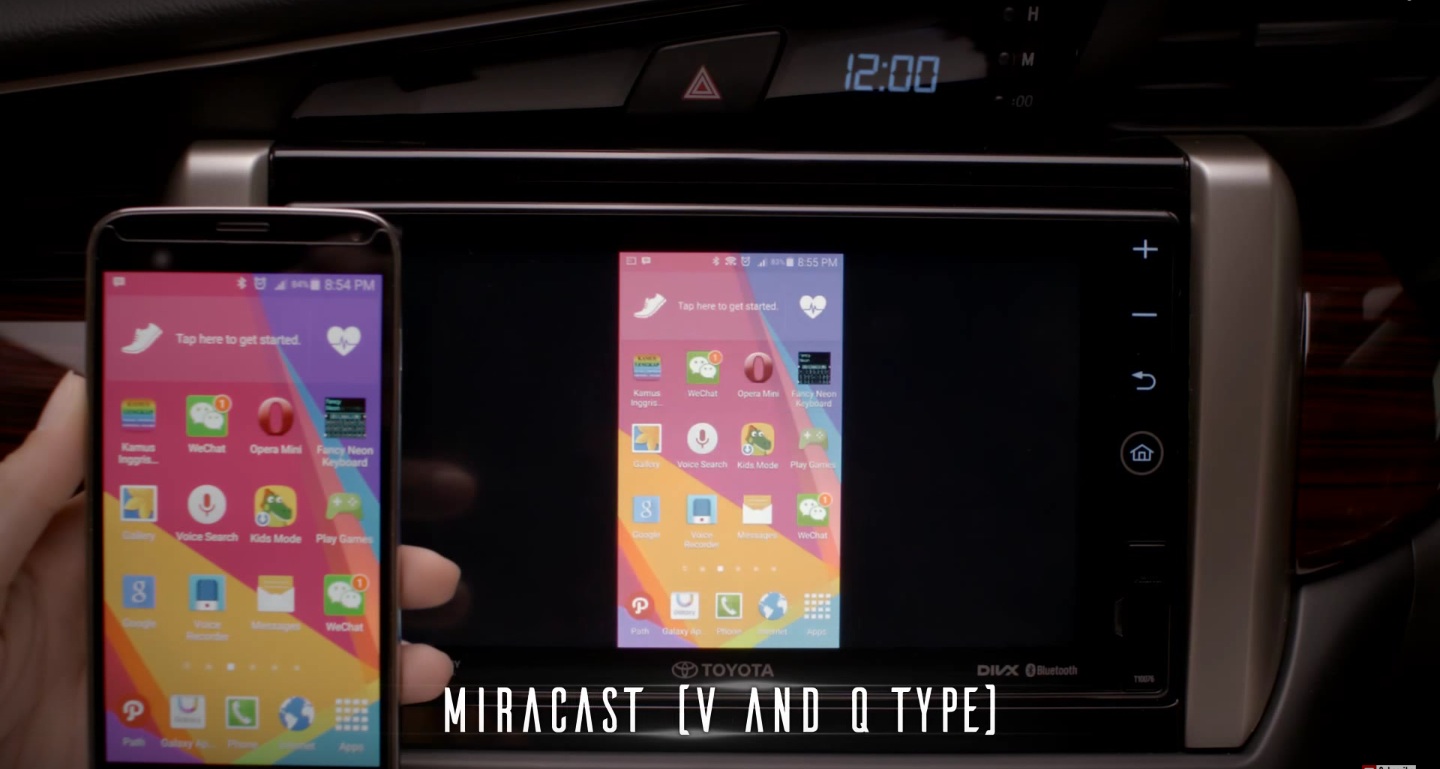 2016 Toyota Innova MIRACAST video