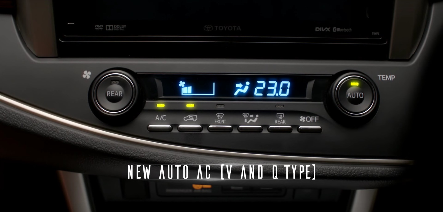2016 Toyota Innova automatic climate control video