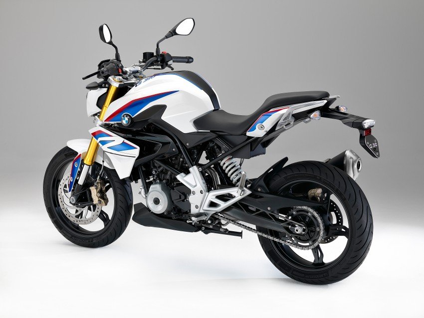 BMW G310R white rear quarter unveiled