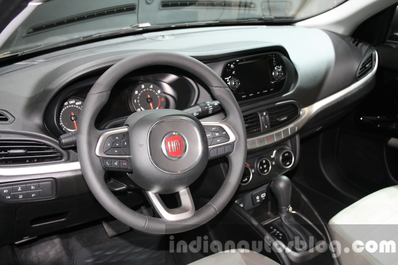 Fiat Tipo interior at the 2015 Dubai Motor Show