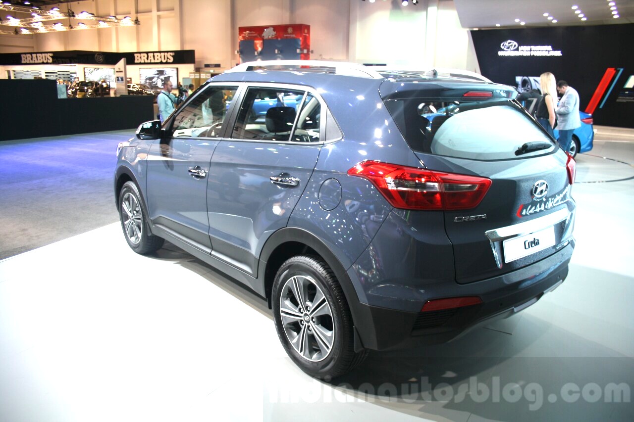 Hyundai Creta rear quarter at 2015 Dubai Motor Show