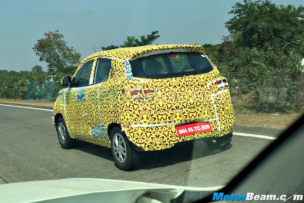 Mahindra S101 Mahindra Xuv100 Rear Quarter Spied