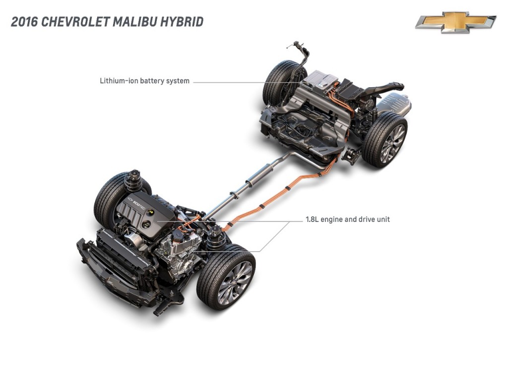 2016 Chevrolet Malibu Hybrid drivetrain