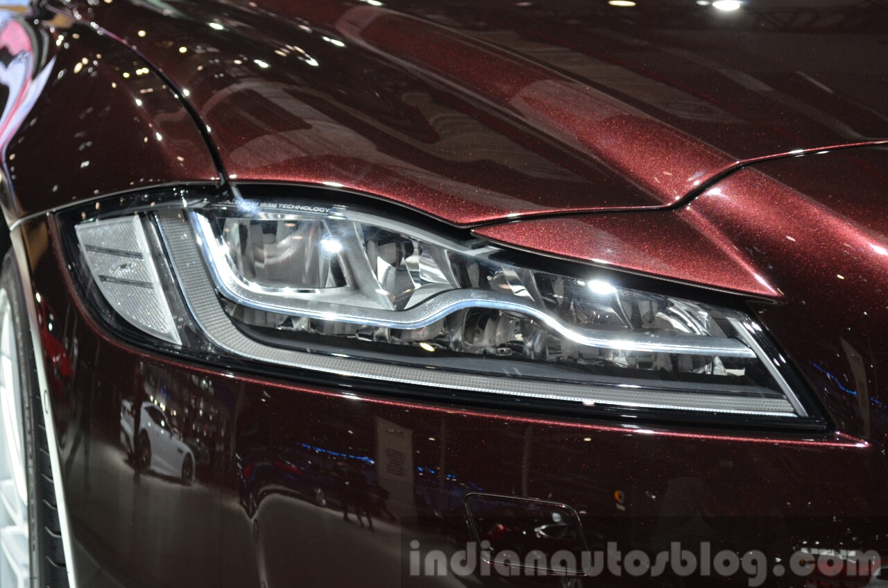 2016 Jaguar XF headlights at the 2015 Shanghai Auto Show