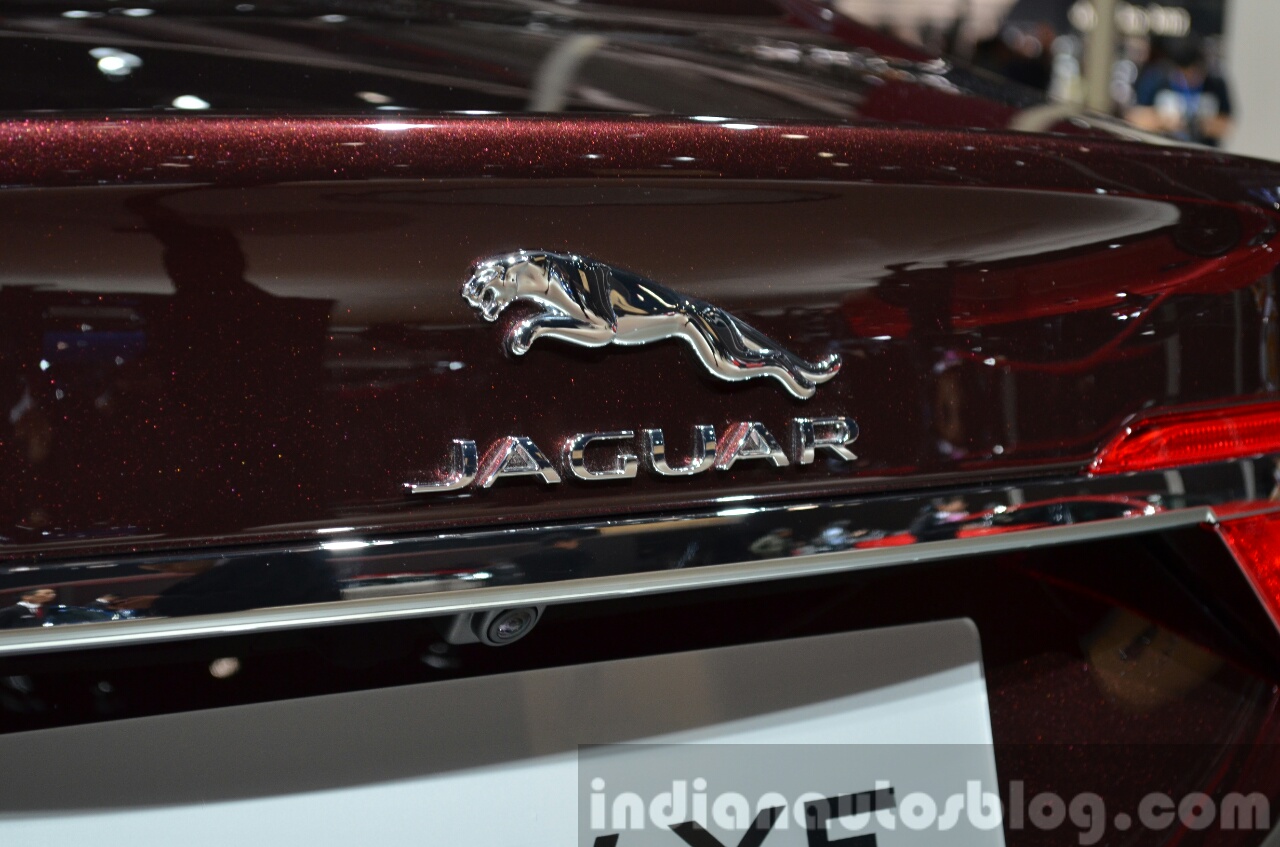 2016 Jaguar XF logo at the 2015 Shanghai Auto Show