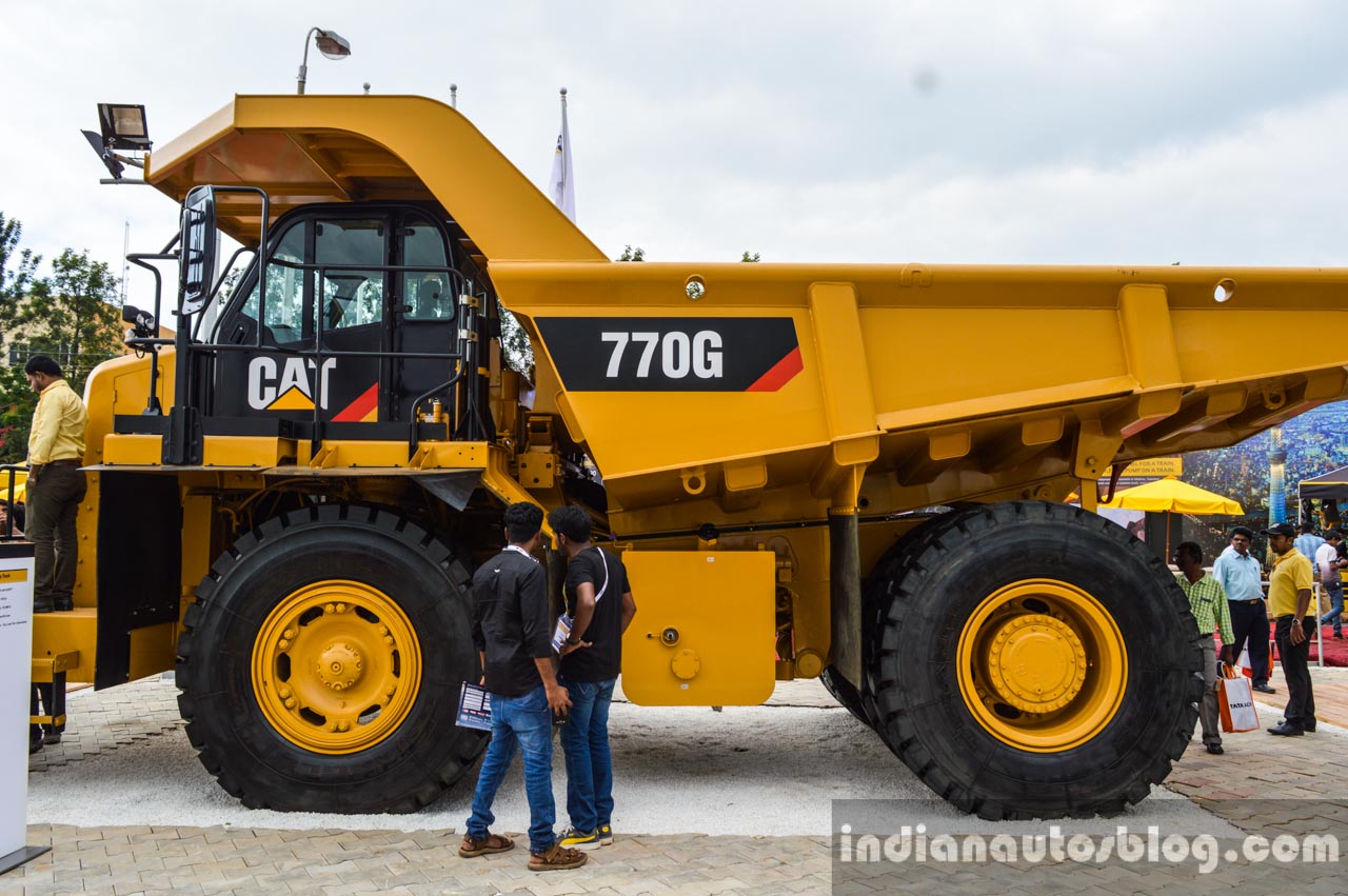 Caterpillar 770G side at EXCON 2015