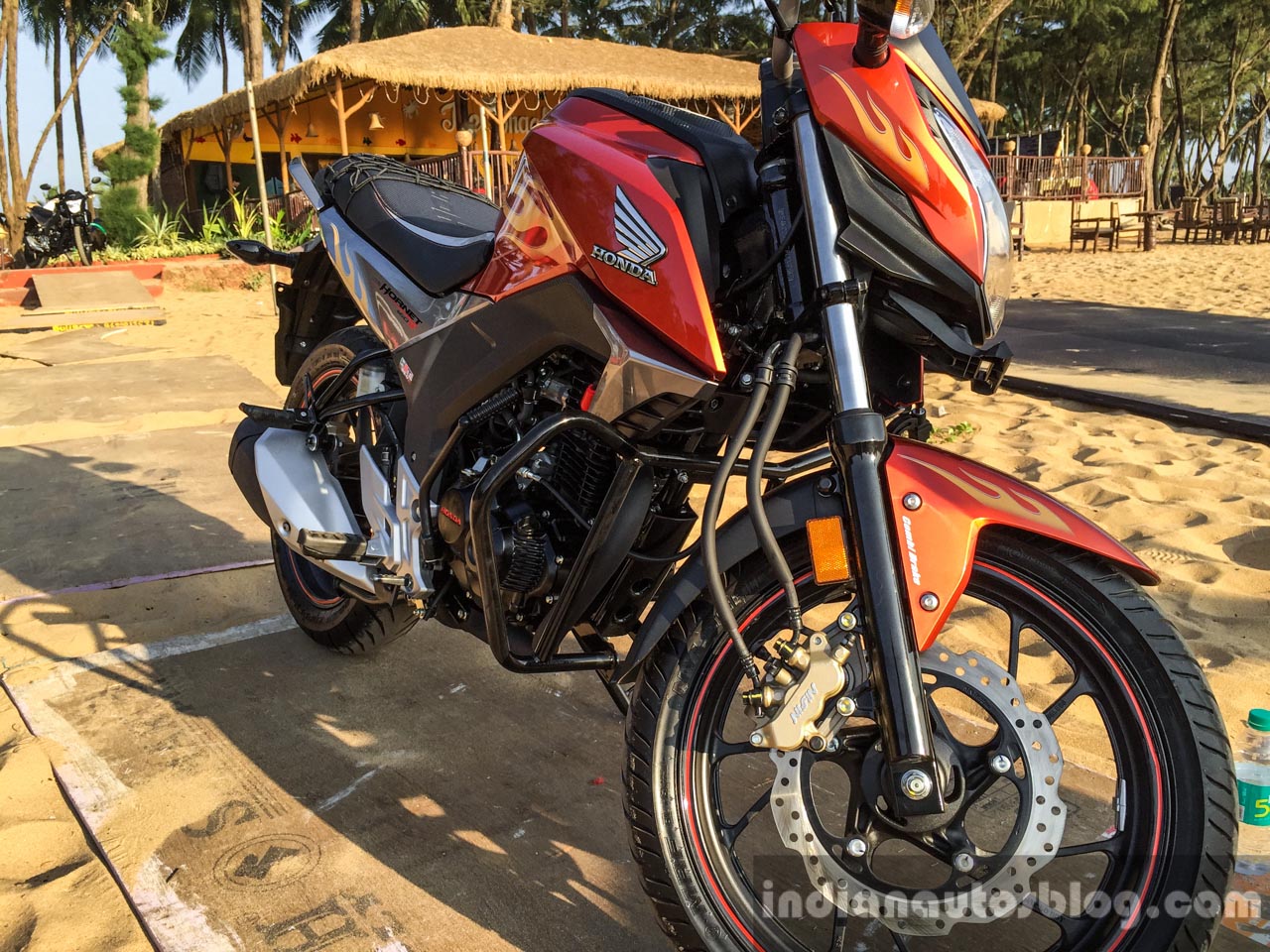 Honda Cb Hornet 160r Orange With Stickering Alloy Wheel Launched