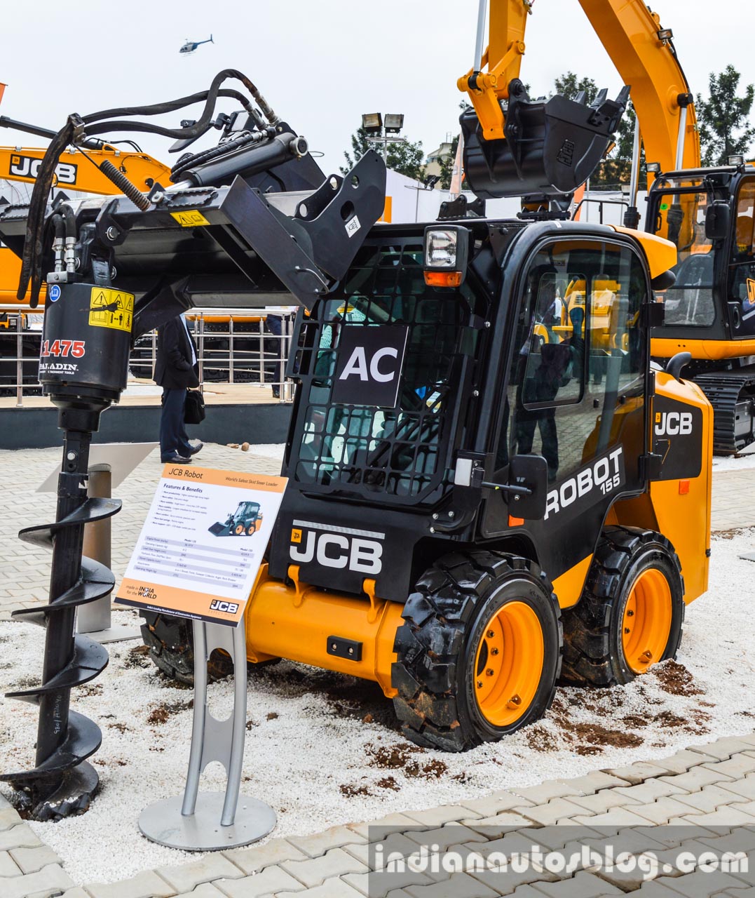 JCB Robot 155 front quarter at EXCON 2015