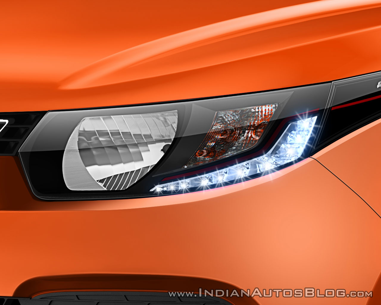 Mahindra KUV100 headlight