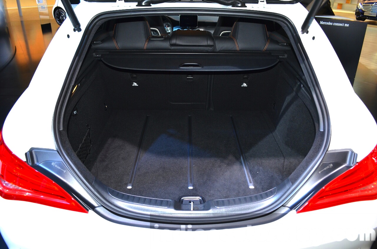 Mercedes CLA Shooting Brake boot at 2015 Frankfurt Motor Show