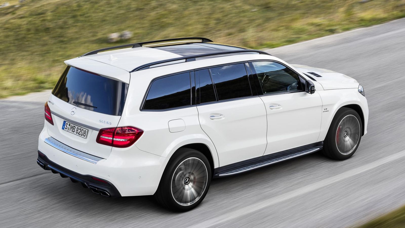 Mercedes GLS 63 AMG rear three quarters