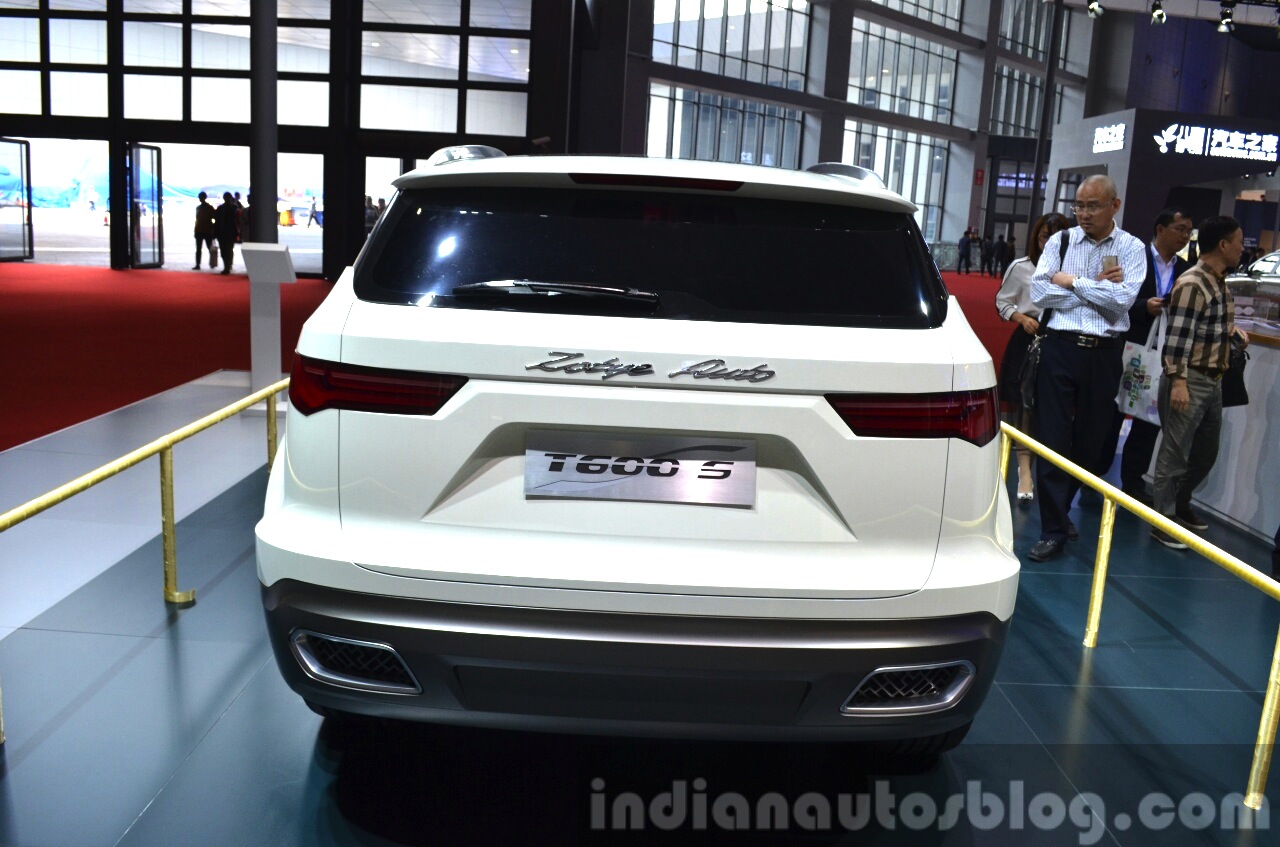 Zotye T600 S concept rear at the 2015 Shanghai Auto Show