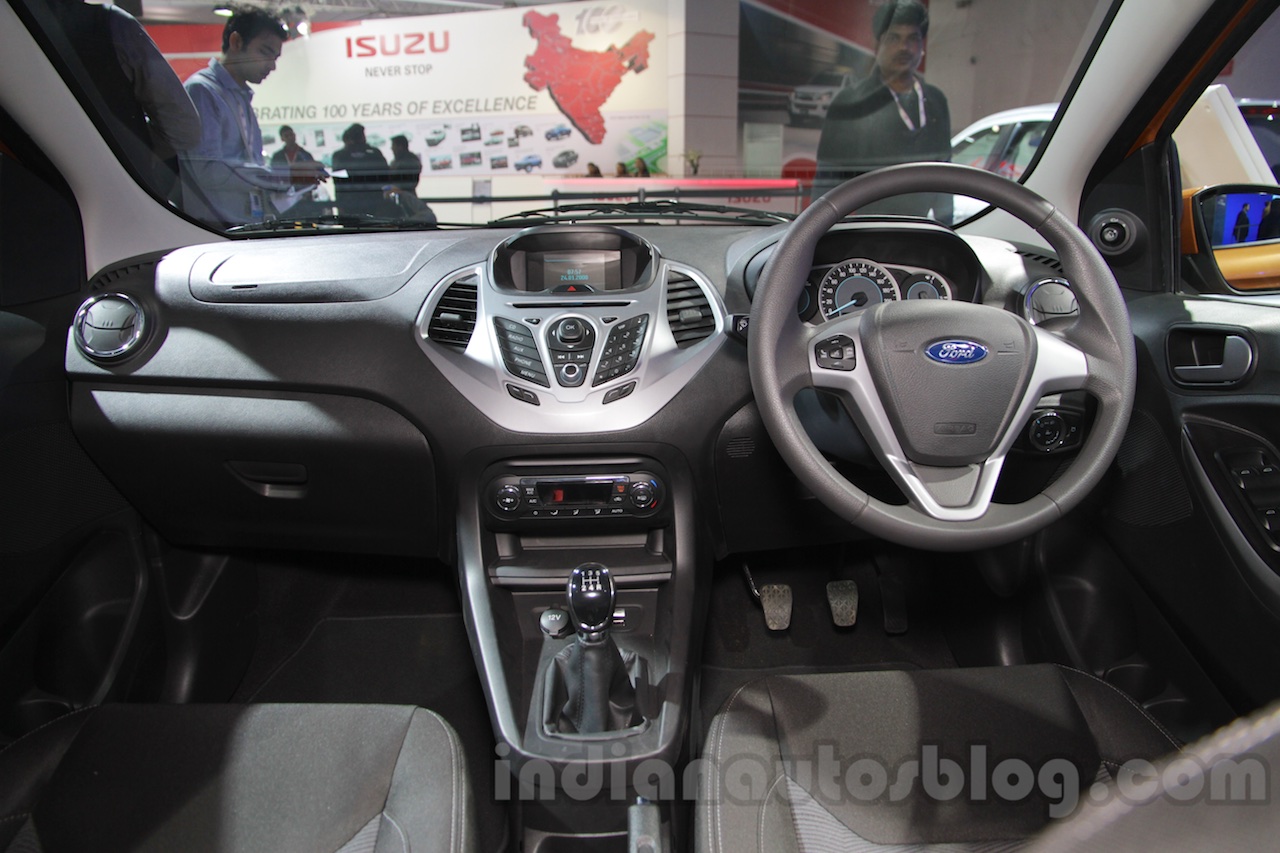 2015 Ford Figo dashboard at Auto Expo 2016
