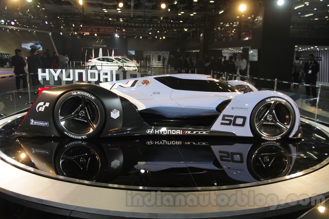 Hyundai N 2025 Vision Gran Turismo Concept Side At Auto Expo 2016