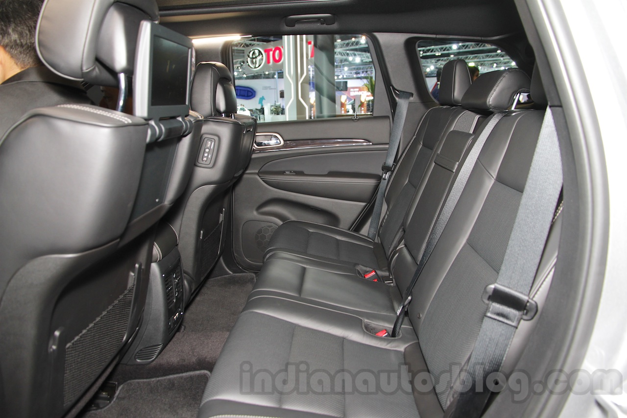 Jeep Grand Cherokee rear seat at Auto Expo 2016