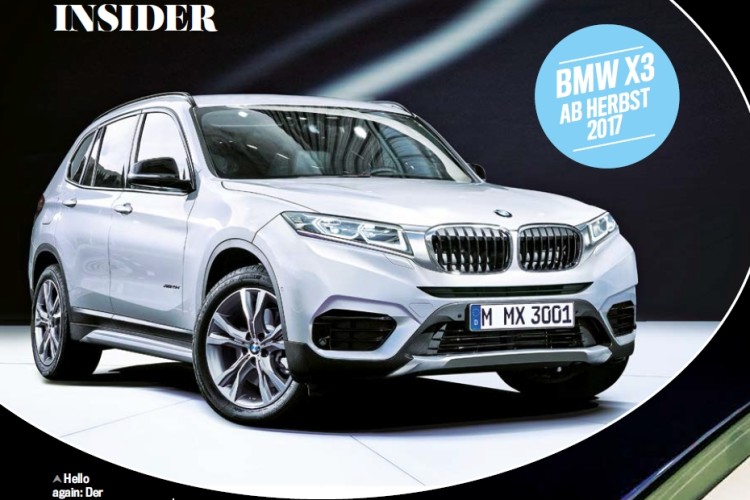 Next generation BMW X3 Rendering