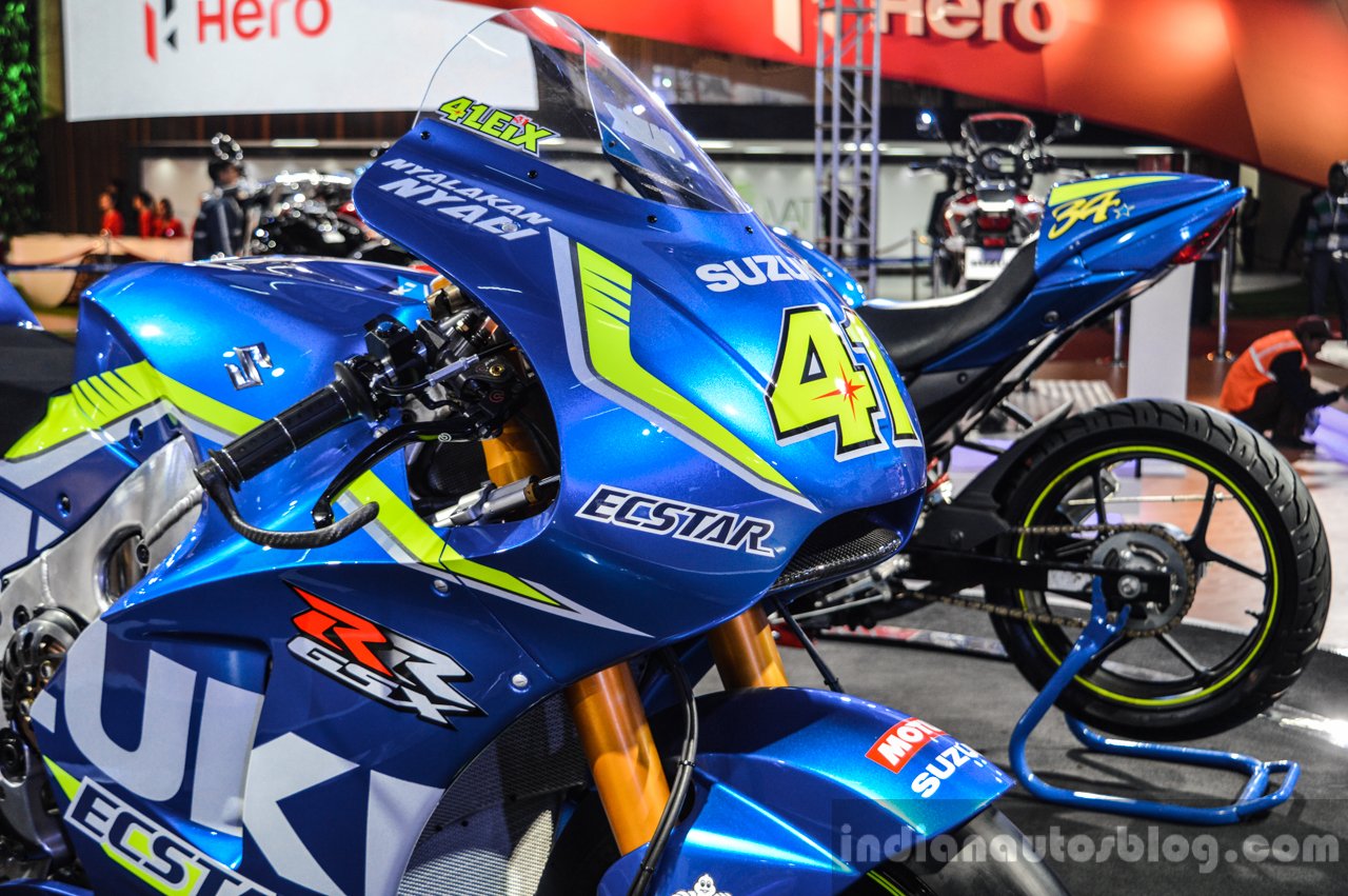 2016 Suzuki GSX-RR MotoGP bike at Auto Expo 2016