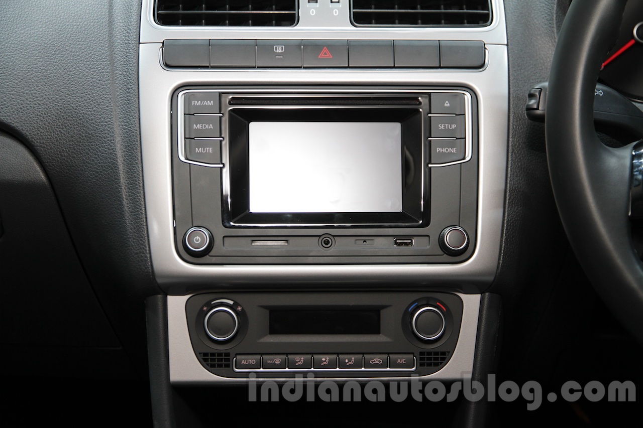 2016 VW Cross Polo infotainment system at the Auto Expo 2016