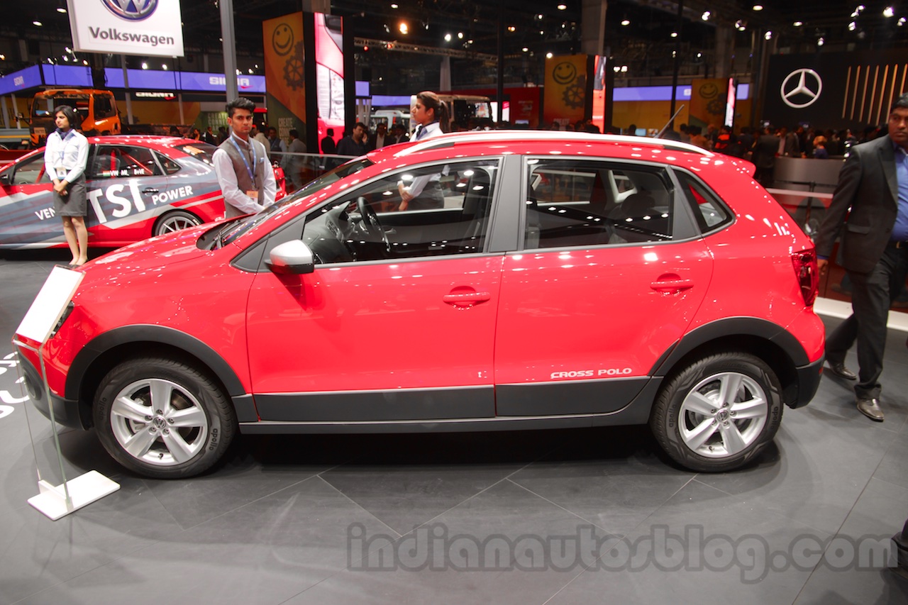 2016 VW Cross Polo side at the Auto Expo 2016