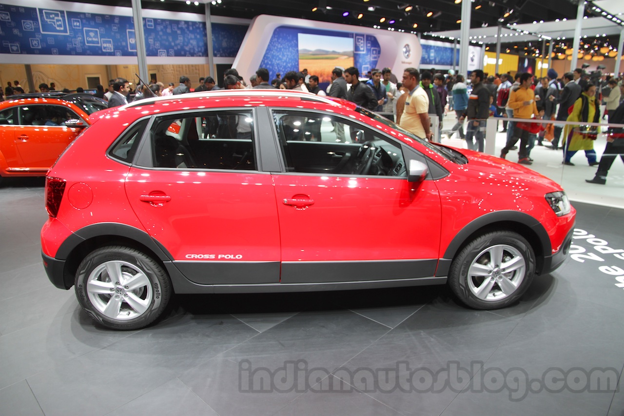 2016 VW Cross Polo side profile at the Auto Expo 2016