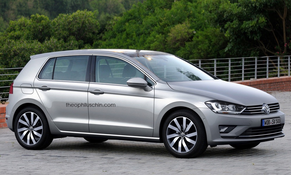 2016 VW Golf (facelift) front and rear - Rendering