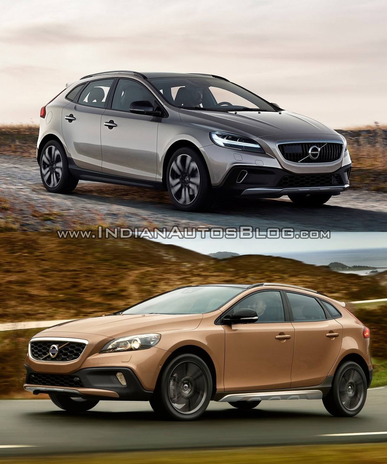 2016 Volvo V40 (facelift) and Cross Country - Old vs. New