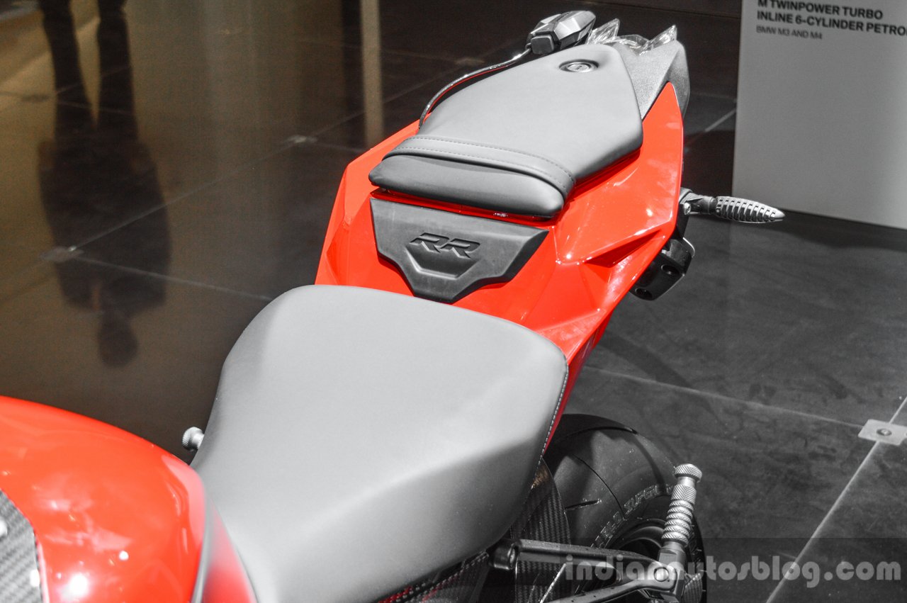 BMW S1000RR seat at Auto Expo 2016