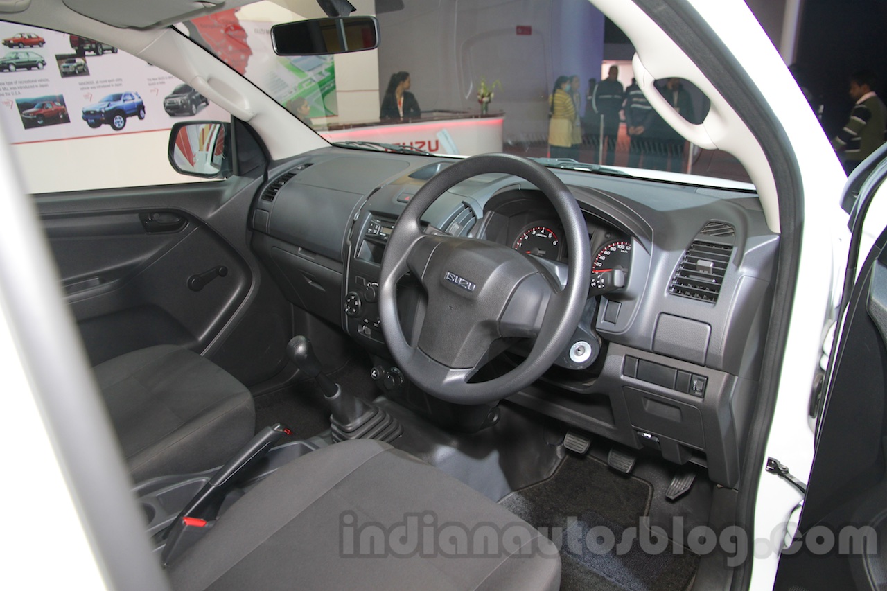 Isuzu DMax Single Cab 4x4 dashboard at Auto Expo 2016