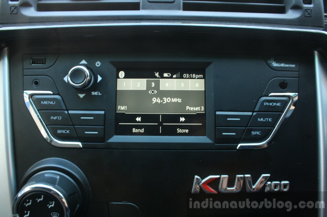 Mahindra KUV100 2017 Facelift Interior Features