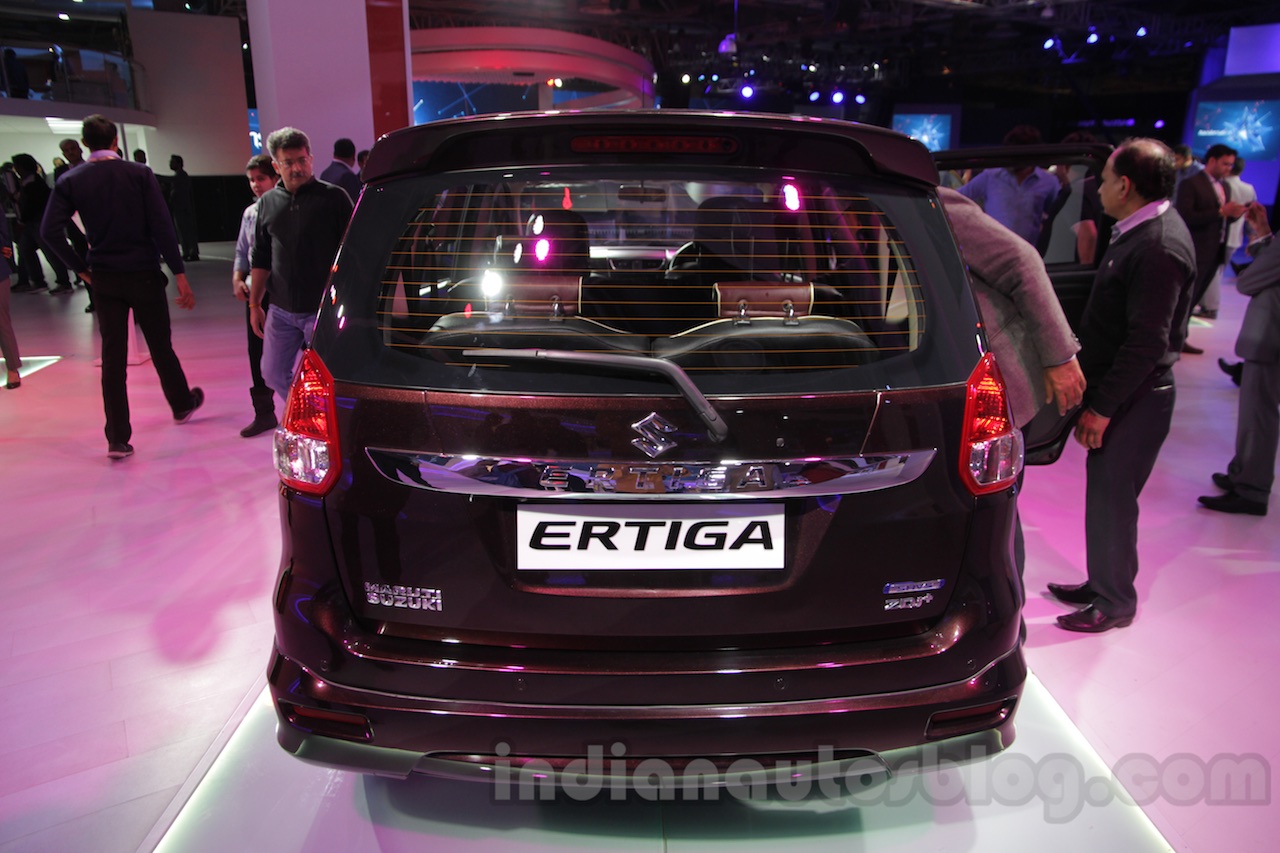 Maruti Ertiga Limited Edition rear at the Auto Expo 2016