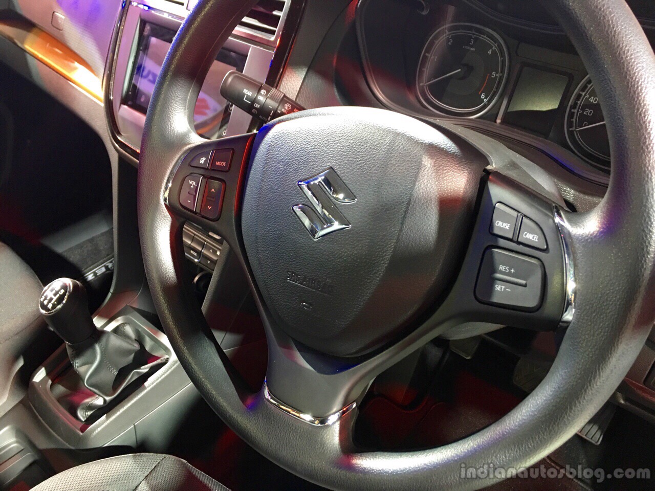 Maruti Vitara Brezza steering wheel at Auto Expo 2016