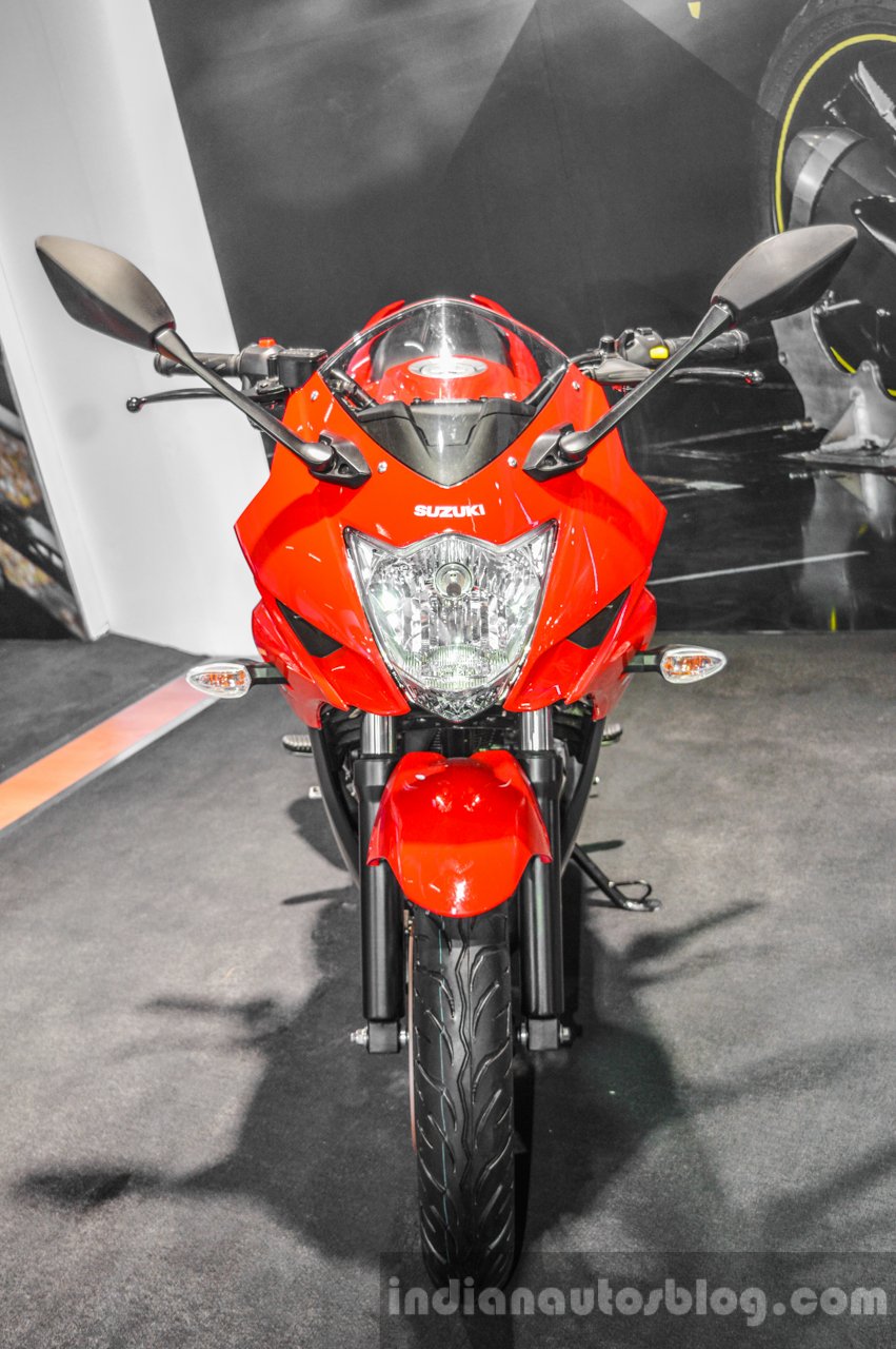Suzuki Gixxer SF in Candy Antares Red launched - Auto Expo
