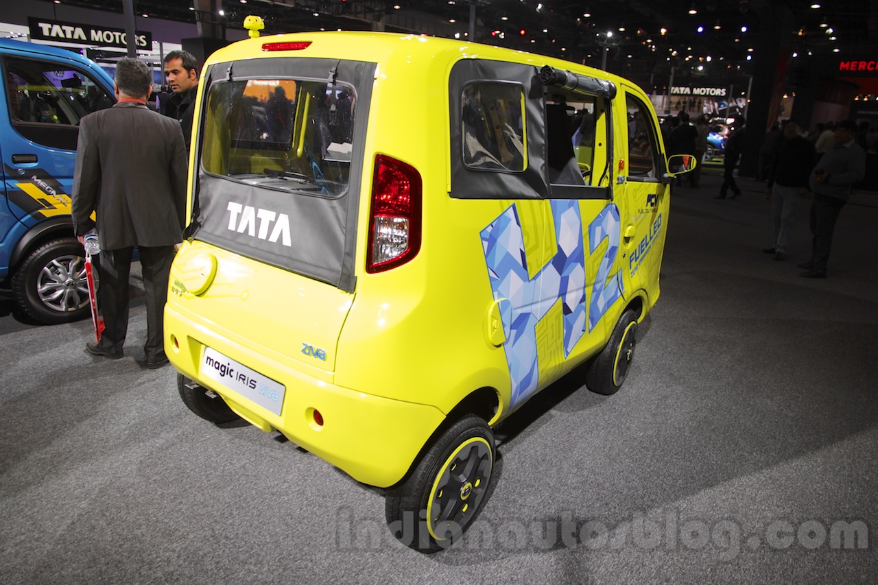 Tata Iris Magic Ziva rear three quarter right at Auto Expo 2016