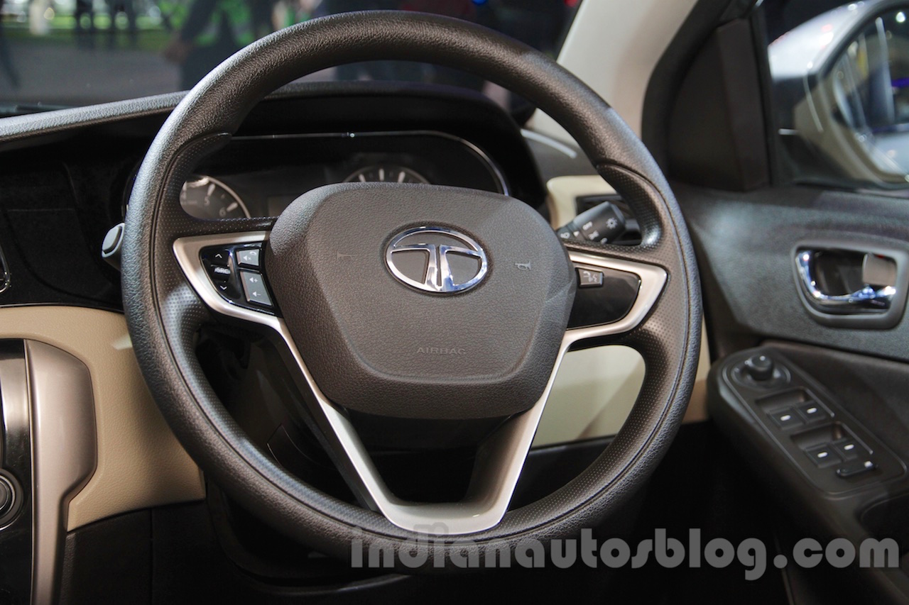 Tata Zest Personalized steering wheel at Auto Expo 2016