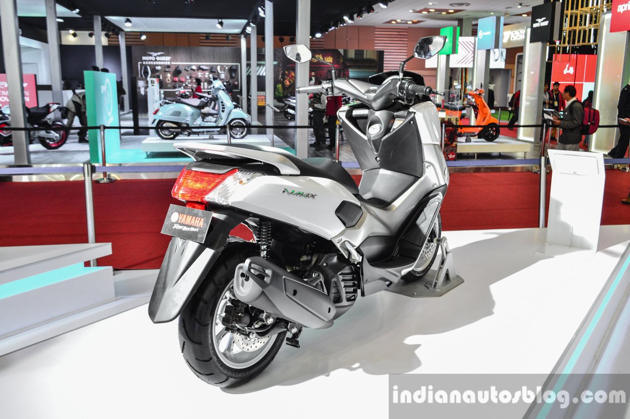 Yamaha Nmax White Rear Quarter At Auto Expo 2016 ED4