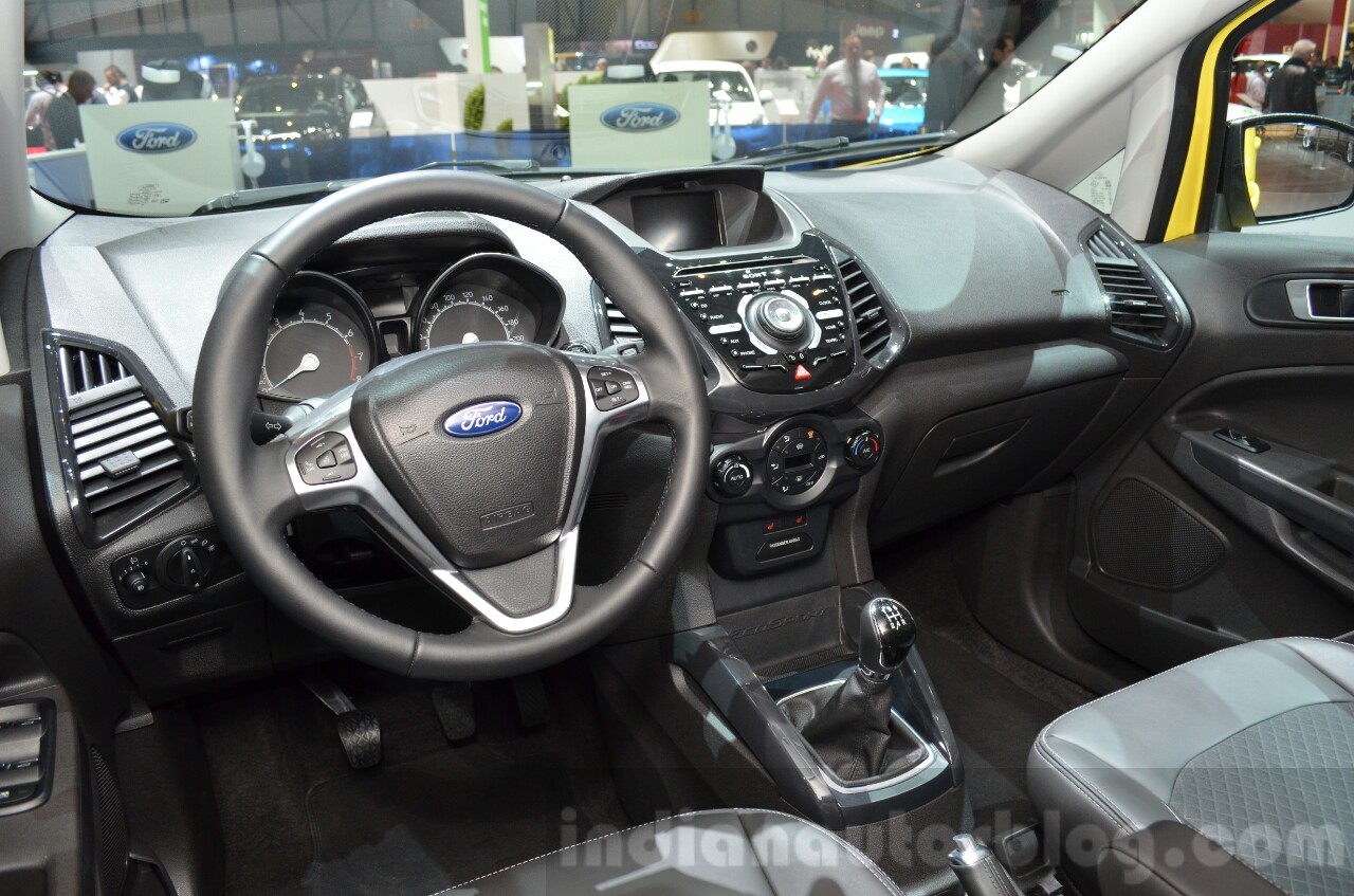 2016 Ford EcoSport S dashboard at GIMS 2016