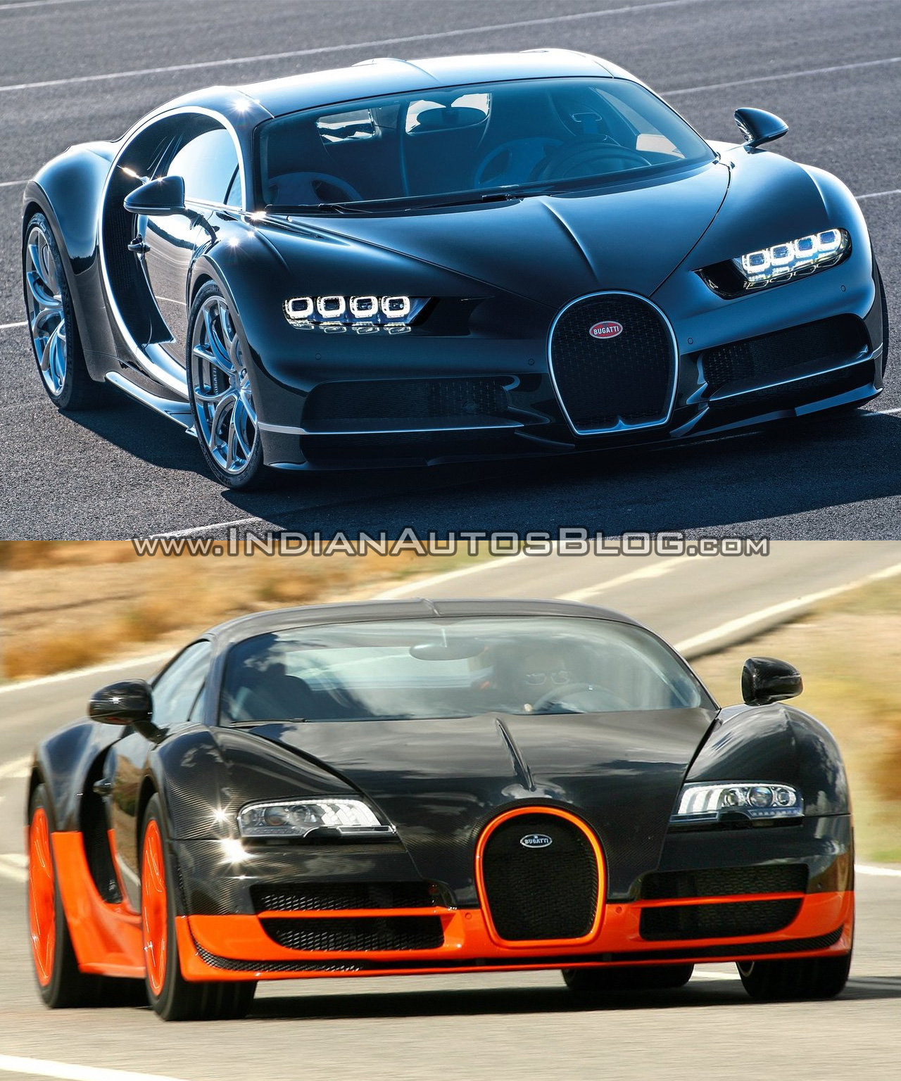 Bugatti Chiron vs. Bugatti Veyron