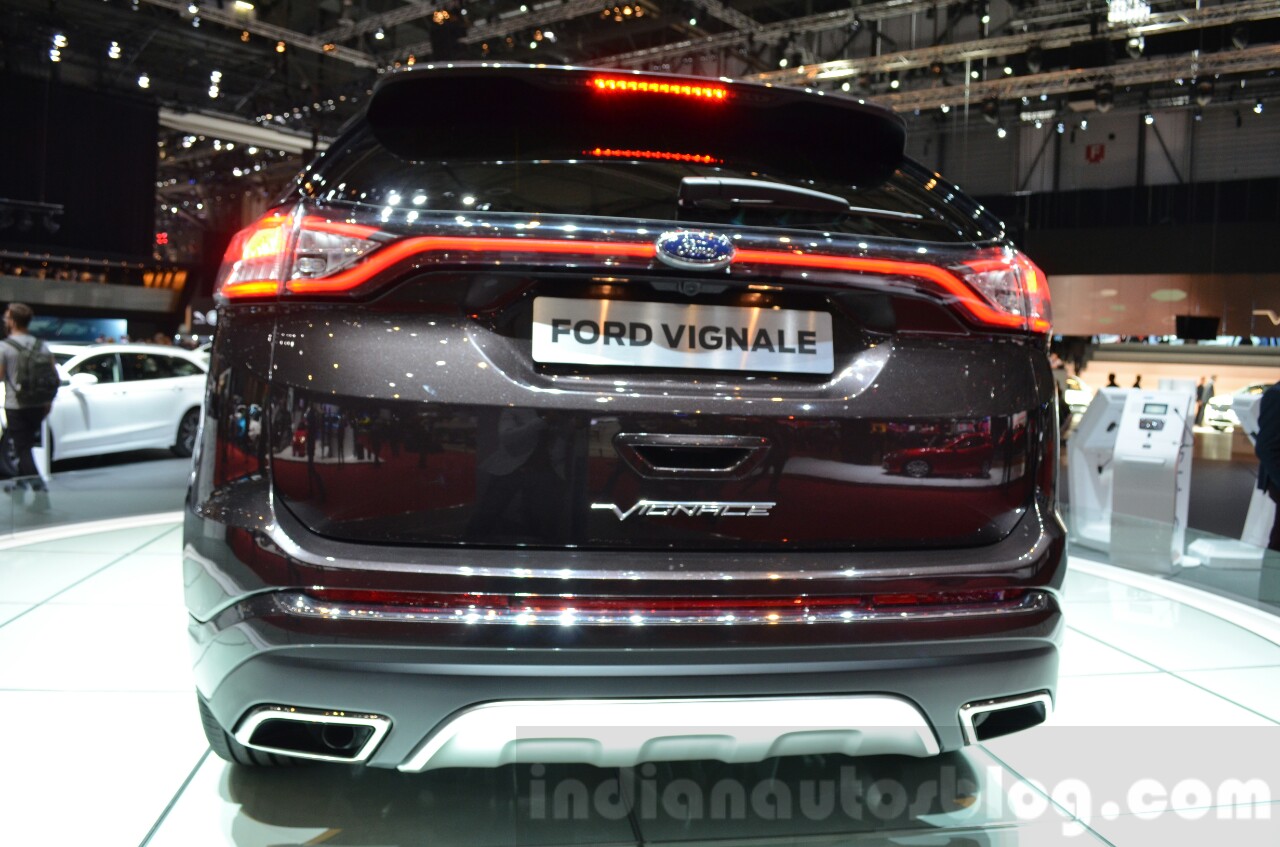 Ford Edge Vignale rear at 2016 Geneva Motor Show